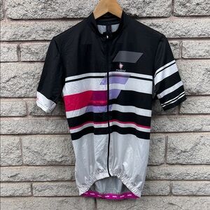 Nalini Women's Black and Pink Cycling Top